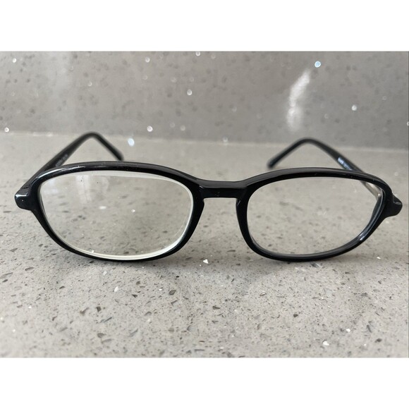 MODERN RALPH EYEGLASSES Frames ONLY SHINY BLACK 52-17-140 Full Rim Oval Square - Picture 1 of 10